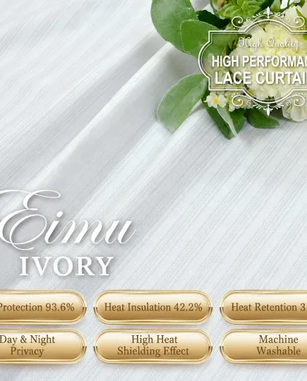 Eimu Premium Privacy Sheer Curtain