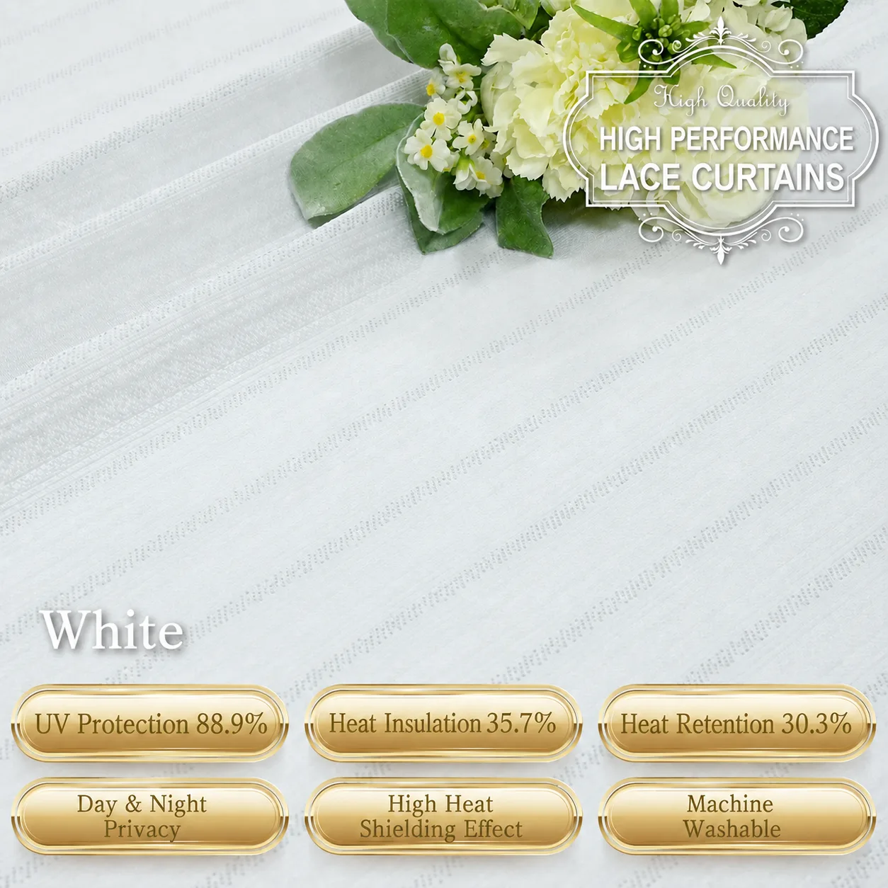 Premium Day & Night Privacy Sheer Curtains Premium Day & Night Privacy Sheer Curtains