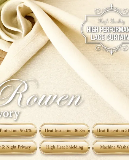 Rouren Premium Privacy Sheer Curtain